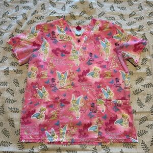 Disney Pink and Yellow Tinkerbell Top
